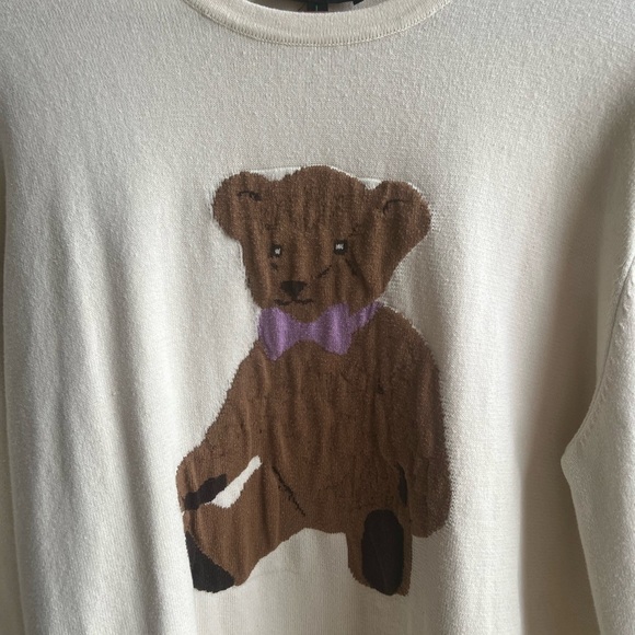 DOLLS KILL DELIA’S On Cloud Fine Oversized Intarsia Sweater Or Dress Size Large - Picture 10 of 16